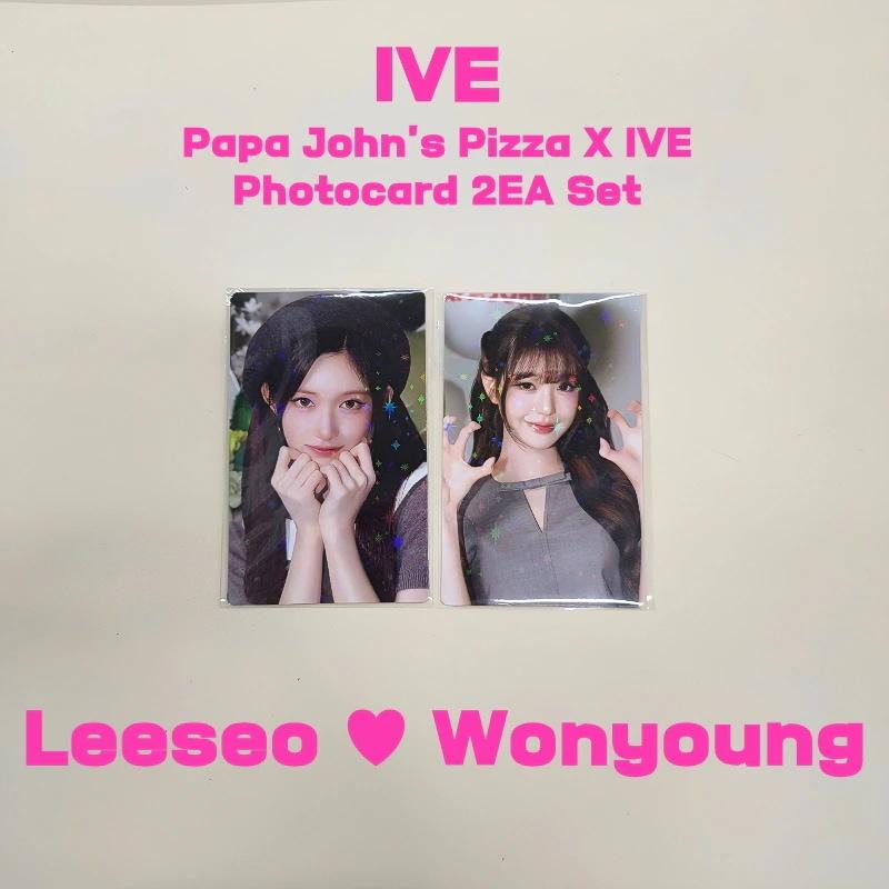 [Oficial] IVE ( ) Papa Johns Pizza X IVE Set de Tarjetas Fotográficas
