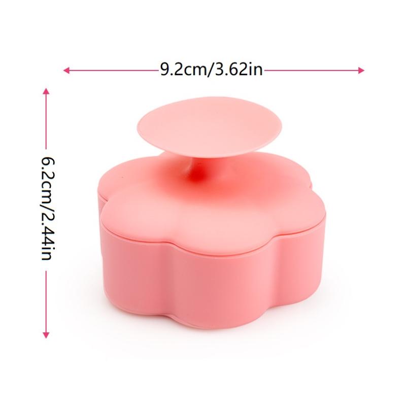 Silicone Cleaner Mat Portable Foldable Pad For Tools Makeup Brush Cleaning Box Soft Mat With Convex Texture Brush