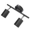 LED Track Light Kit 2 Heads 10.8in Track 90 Degrees Rotatable 2 Light Track Lighting Kit for GU10