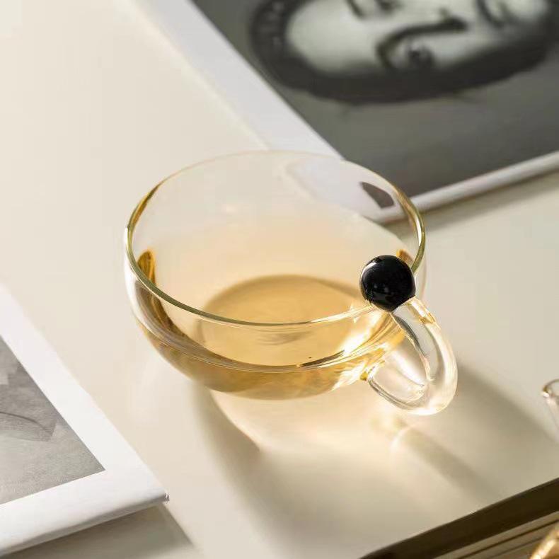 Nordic Style Smoke Grey High-Temperature Resistant Sage Glass Kettle Teapot Set