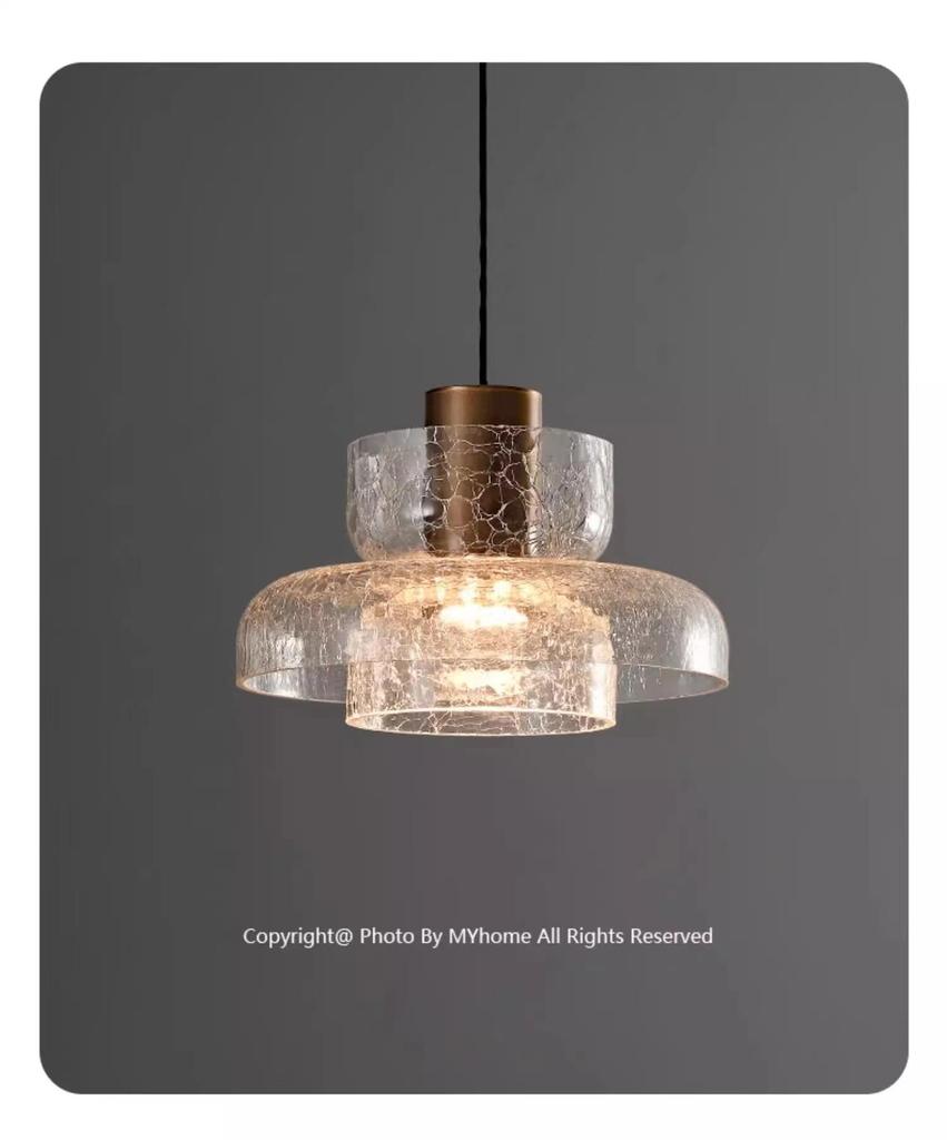Crackle Pattern Retro Bedside Pendant Light - Modern Luxury Cafe Bar Wall Light