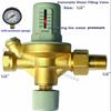 1/2" Automatic Water Filling Valve Observing the water-pressure Filling water valve with pressure gauge Pressure reducing valve