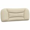 Coussin de tête de lit - VIDAXL - Crème - 100 cm - Tissu polyester - Rembourré en fibre de polypropylène