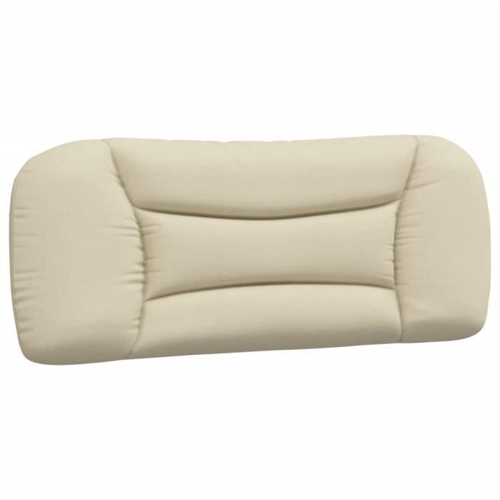 Coussin de tête de lit - VIDAXL - Crème - 100 cm - Tissu polyester - Rembourré en fibre de polypropylène