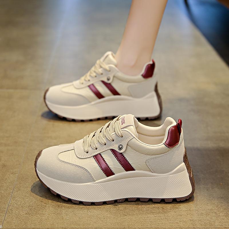 ins Korean version of the new dad shoes for women 2025 spring student sports running shoes casual shoes platform height increase BN028