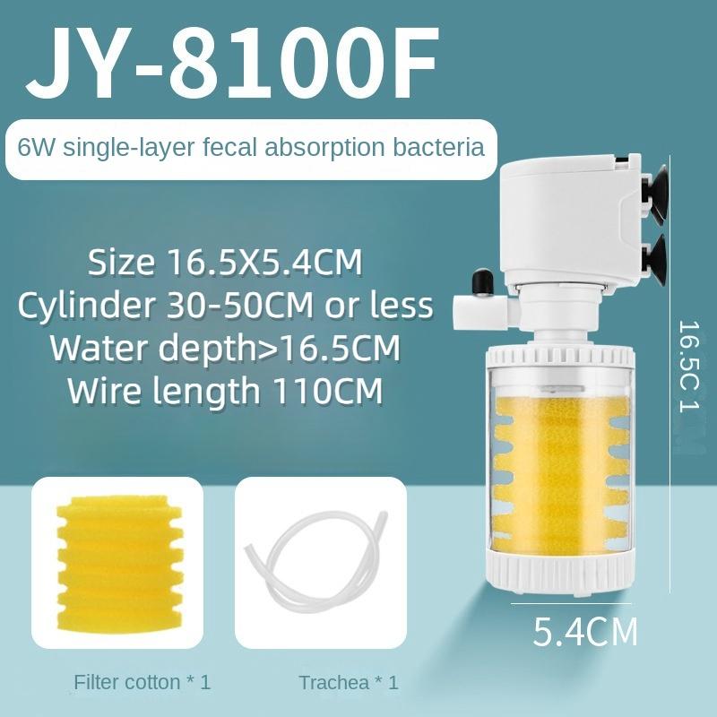 Filtru de acvariu silențios trei într-un echipament de filtrare cu pompă submersibilă încorporată filtru de acvariu