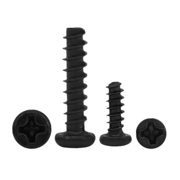PB Black Pan Head Self-Tapping Screw, Cross Round, M1.6*3-7, Flat Tail.