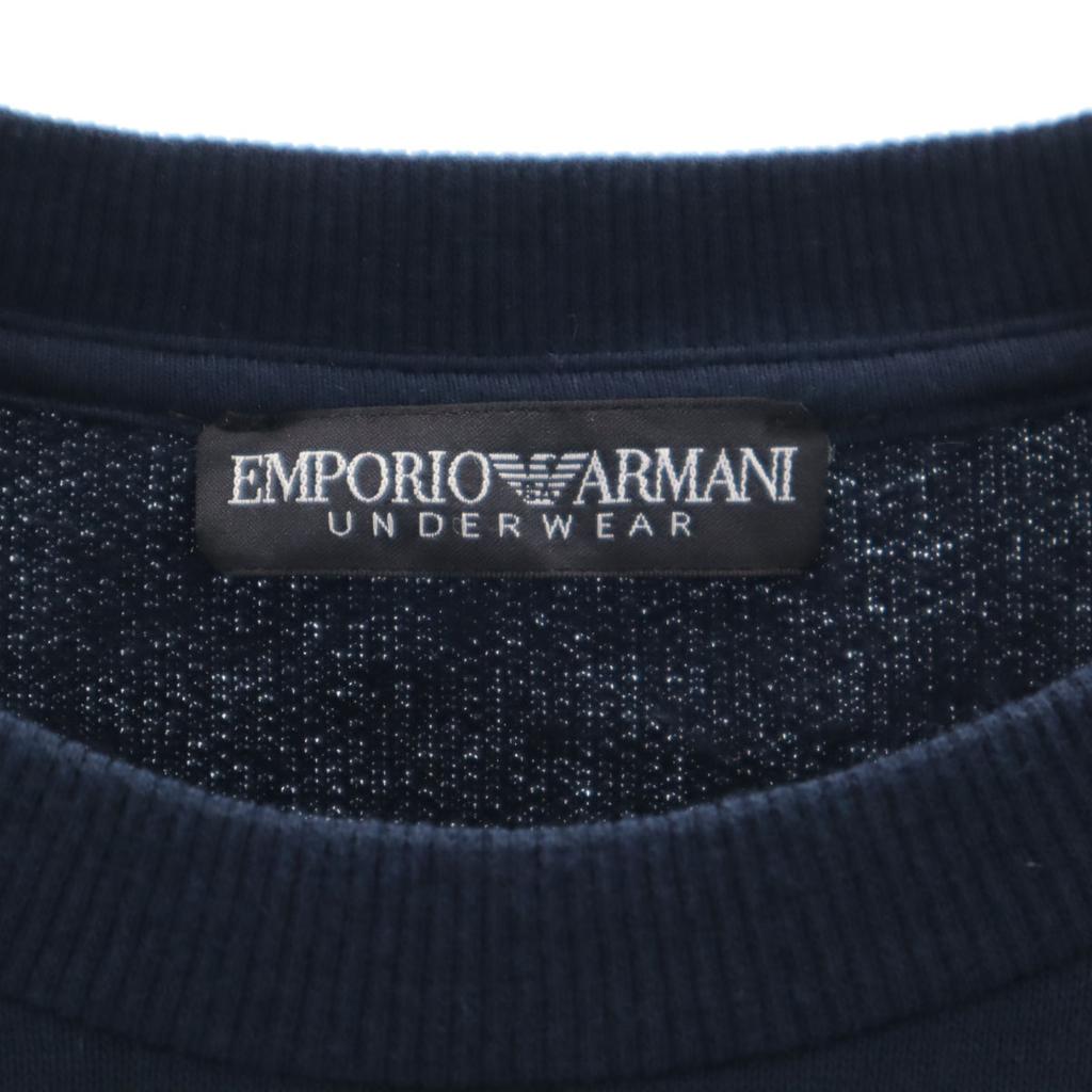 Emporio Armani Long sleeve sweat trainer S Navy Back brushed Men's Used
