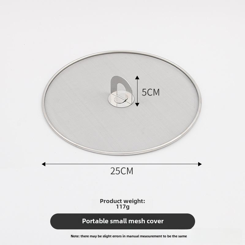 

Сетка для жарки из нержавеющей стали с ручкой и защитой от брызг