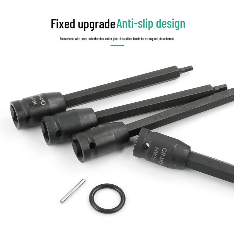 1/2" Extended Hex Bit Air Gun Socket Wrench (150mm)