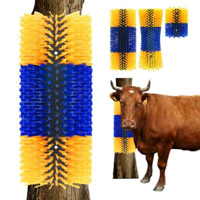 Kratzbürste für Nutztiere, Pferdekratzgerät, komplettes Massage-Pflegewerkzeug für Kühe, Rinder, Schafe, Pferde und Schweine zur Linderung von Juckreiz am Rücken