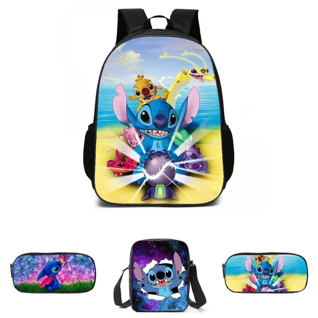 Disney Lilo Stitch Backpack High-capacity Travel Bag For Kids Boys Girls Daily Use