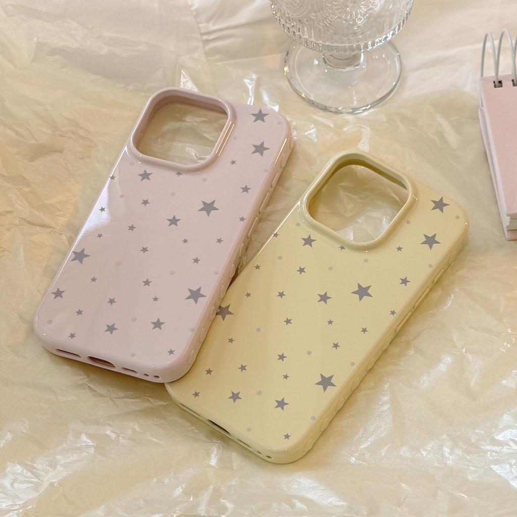 Unique gray star case suitable for iPhone 17 Pro Max, Apple 16, simple 14 full cover, 13 soft, 15 glossy
