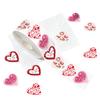 500pcs 1roll Valentine's Day Gifts Party Decoration Labels Romantic Heart-shaped Stickers Decorated In Gold