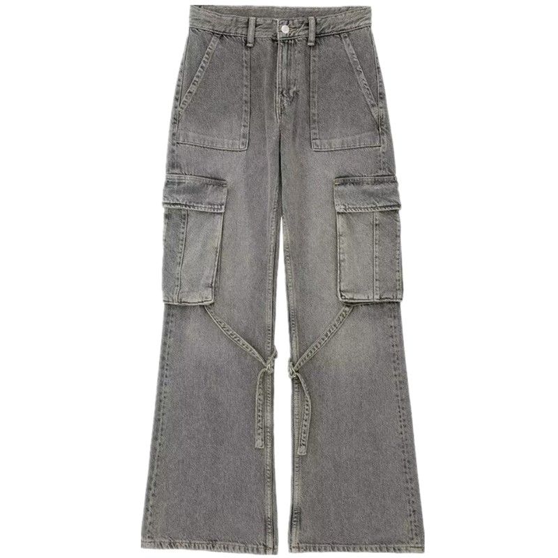 Fashion Style 2023 Autumn New Women's Clothing Slim Looking Easiest for Match Overalls Mid Waist Denim 8197237 807