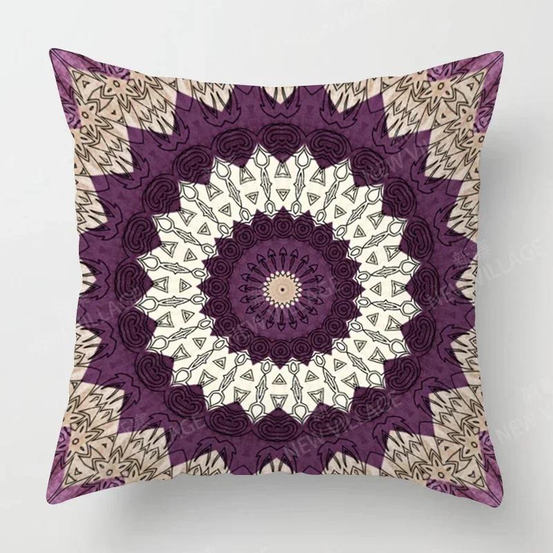 Herbstliche Heimdeko Herbst Wohnzimmer Überwurf Kissenbezug Sofa Boho Kissenbezug Mandala