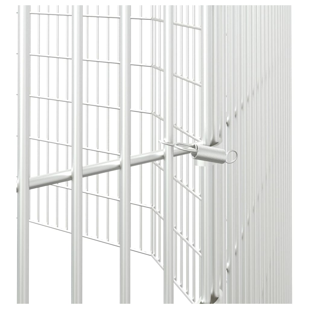 Vidaxl Kojec Dla Zwierząt, 10 Paneli, 54X80 Cm, Galwanizowane Żelazo