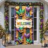 Feather Display King Cake Welcome Display Crawfish Backdrop Festive Decor King Cake Backdrop For Holiday Decor Carnival Festival