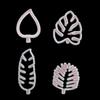 4PCS Leaf Fondant Cutters Raised Edges Cutting Mold Durable Leaf Cutters  Cookie Making