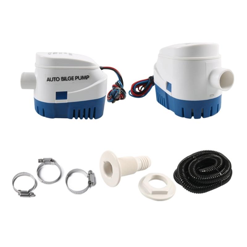 Submersible Motorized Pump High Capacity 1100GPH Bilge Pump 12V Water Pump Durable Suitable for Houseboats & Seaplanes