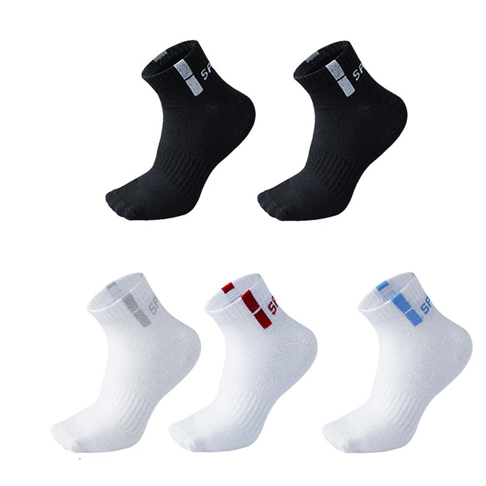 

5 пар мужских дышащих хлопковых спортивных носков, нескользящие, с низким вырезом, невидимые носки для занятий в спортзале, бега и повседневной носки One Size