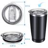 Lsuoehsn 20 Tumbler Replacement Lid, Splash-Resistant Lid Cover for Rambler and Other Tumbler Cups