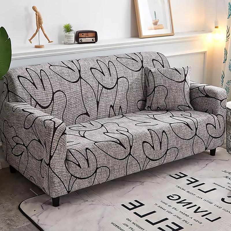 Printed Sofa Slipcover Stretch Sofa Covers For Living Room Pets Kids Chair Couch Cover I Shape Corner Sofa Anti-Cat Scratch