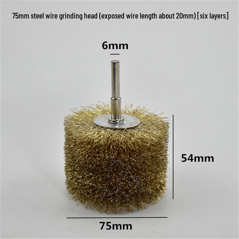 Electric Steel Wire Brush with Handle - Rust Removal, Polishing, and Cleaning.