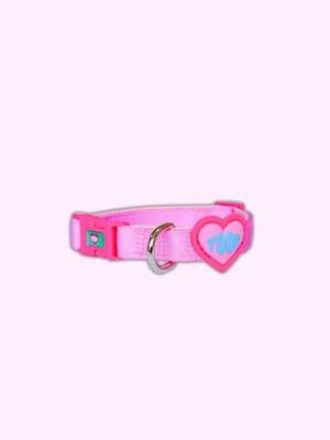 COLLIER LOGO CŒUR TOOF - ROSE