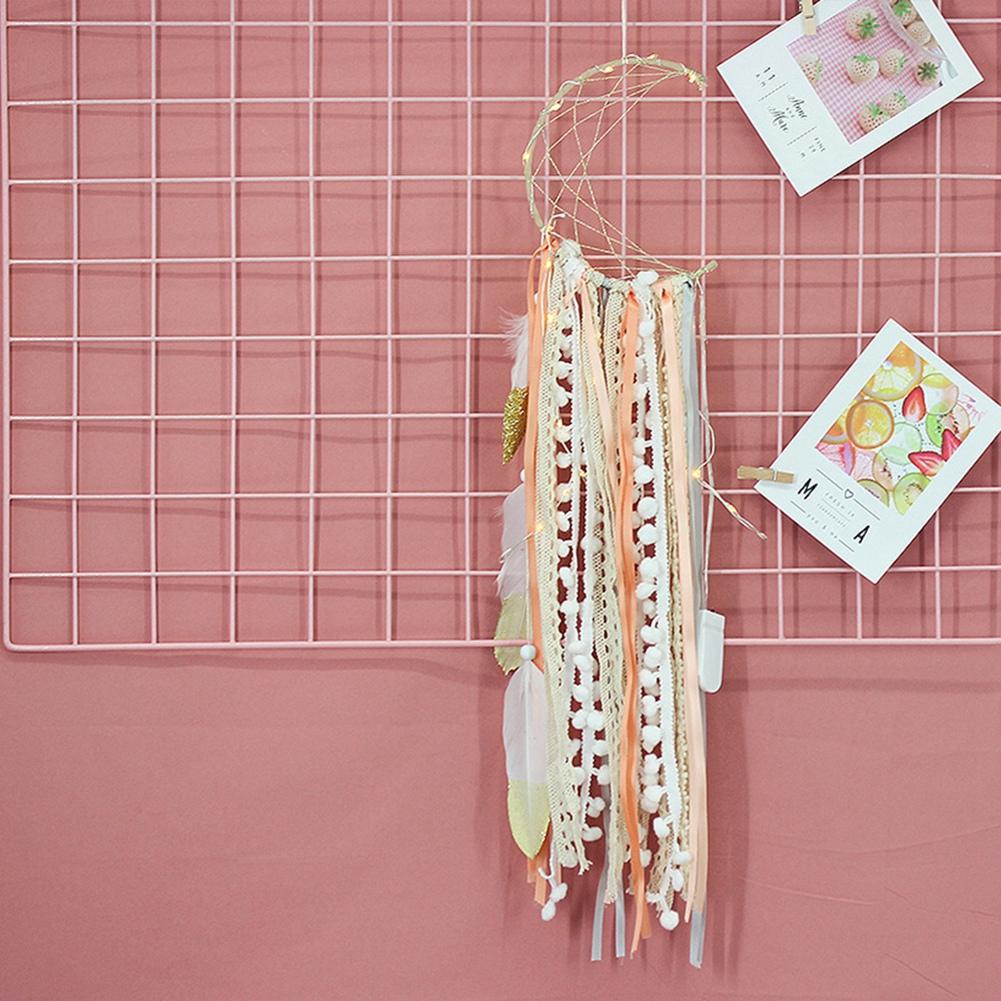 Unique Moon Decor Dream Catcher Night Light Bedroom Wall Hanging Ornament Girl Birthday Gift