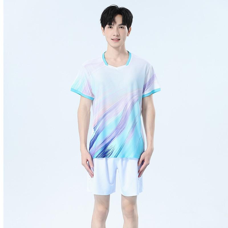 Quick-Dry Badminton Sport Set Men Women - Breathable Synthetic Blend Athletic Wear Tennis Volleyball Running