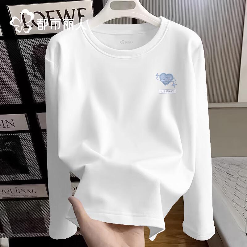 Women's 2025 Autumn Long Sleeve T-Shirt with Cosmic Chest Graphic
