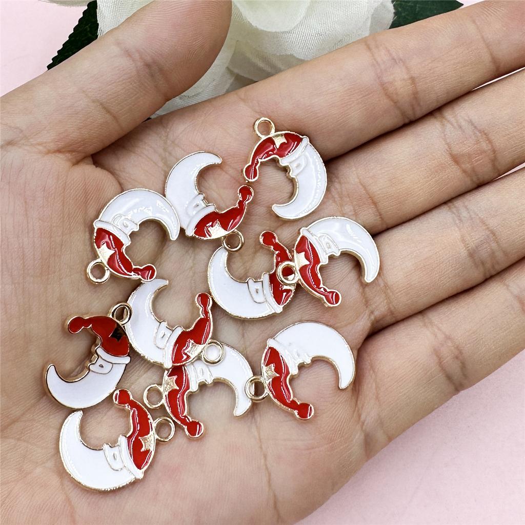 10 sztuk DIY Akcesoria Dekoracja Naszyjnik Kolczyki Biżuteria Makings Ręcznie Wisiorek Koraliki Boże Narodzenie Materiały Stopowe