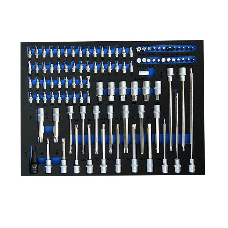 245-Piece EVA Tool Tray Set for Mechanics - Portable Car Repair and Workshop Maintenance Tools