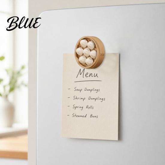 Decorative Refrigerator Magnets 3D Fake Food Magnet Miniature Egg Tray Dumpling Non-fading Fridge