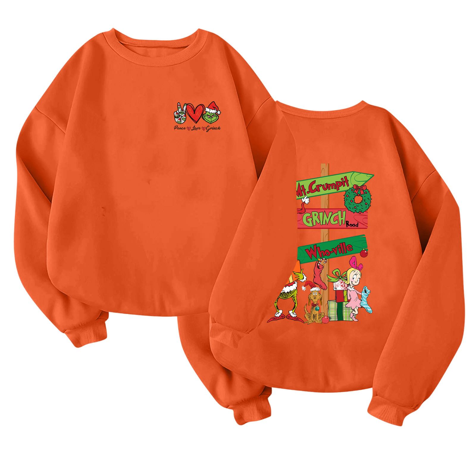 

Детский модный легкий пуловер с длинным рукавом и круглым вырезом с карманами, пуловер с принтом 140 оранжевый