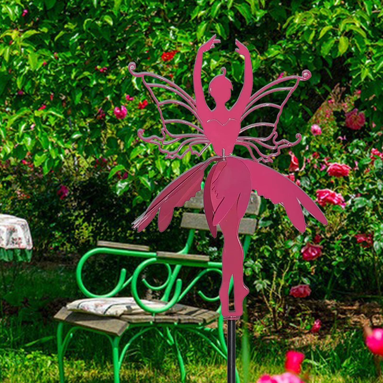 

Скульптура из кованого железа «Сказочный ветер» для улицы, декоративный садовый колышек в подарок