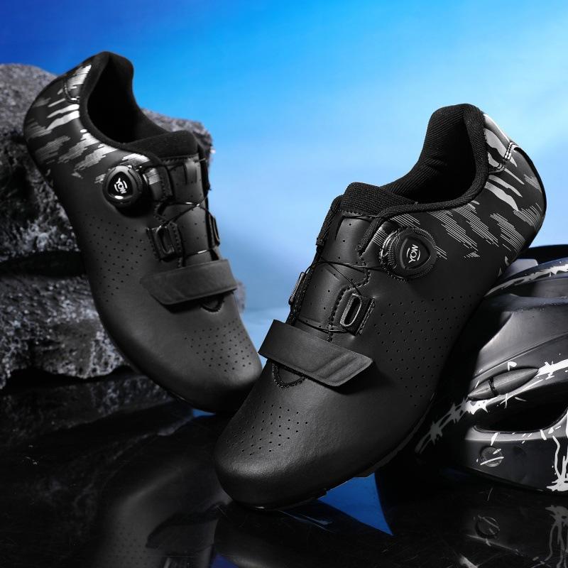 Zapatillas de Ciclismo para Hombre y Mujer, Zapatos para Bicicleta, Hebilla Giratoria, Bloqueo de Montaña, Bloqueo de Carretera, Zapatillas de Ciclismo para Exteriores Desbloqueadas