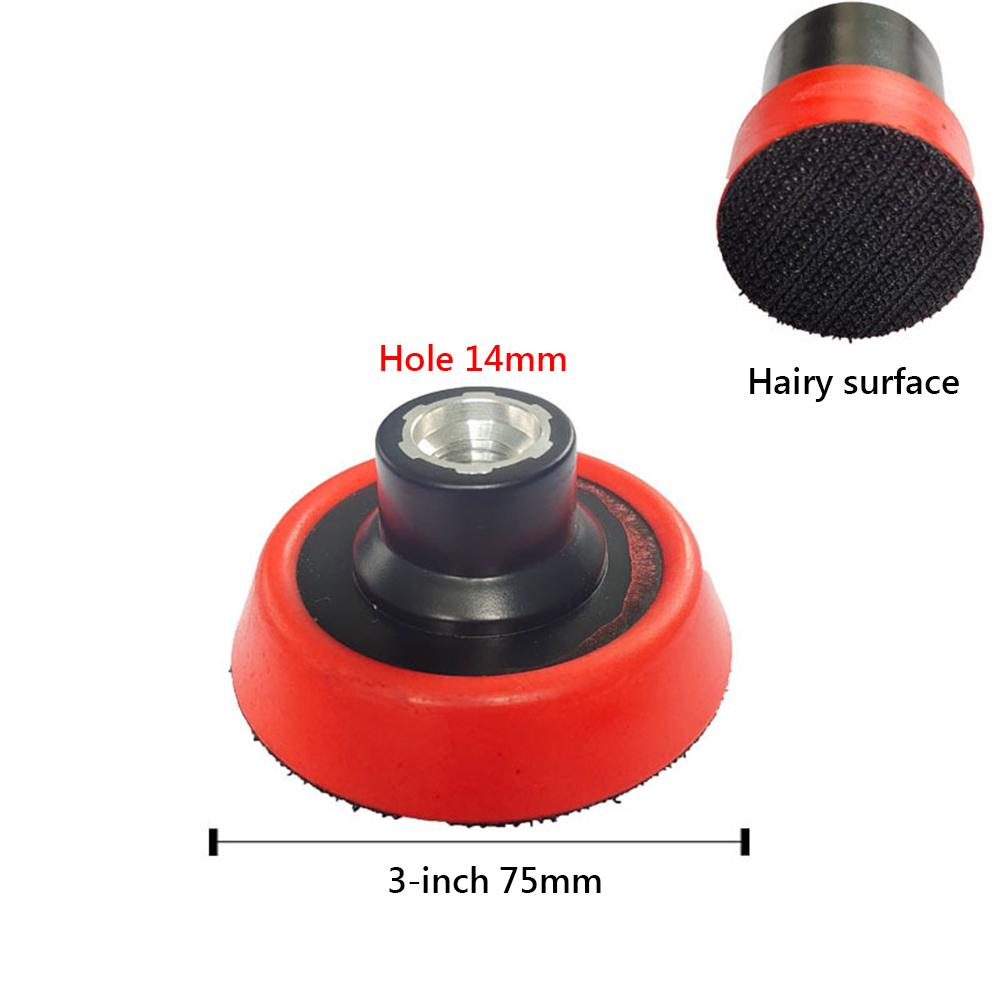 1/2/3inch Sanding Disc Backing Pad Ultra-thin M14 Thread Sanding Polishing Pad Holder Car Polishing Plate for Car Washing Care