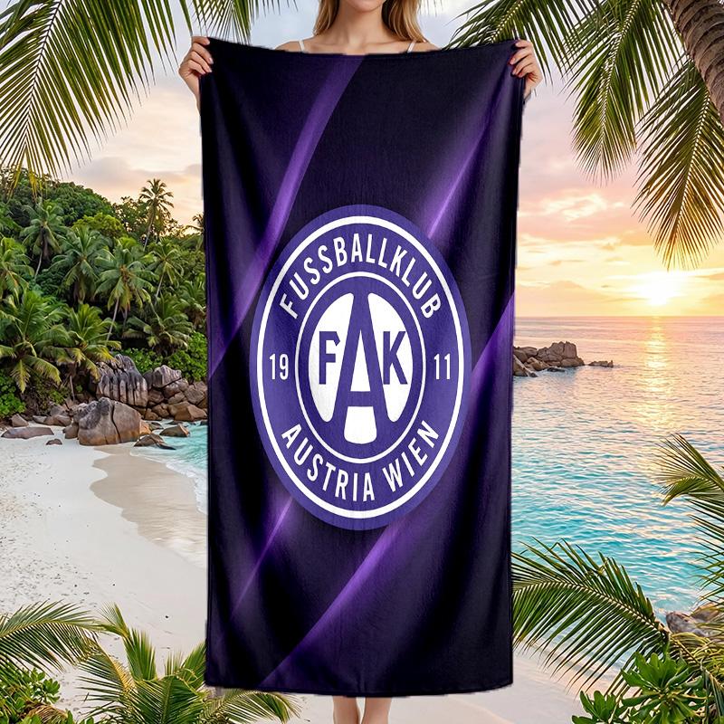 Austria Wien FC stampa Asciugamano da Spiaggia Quick Dry Microfibra Assorbente Portatile da Viaggio Asciugamano da Nuoto