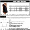 Women's Cutout Ruffle Pocket Tank Top Hakama Summer V Neck Dress