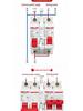 Delixi Manual Dual Power Transfer Switch, 220V Bidirectional Circuit Breaker Controller