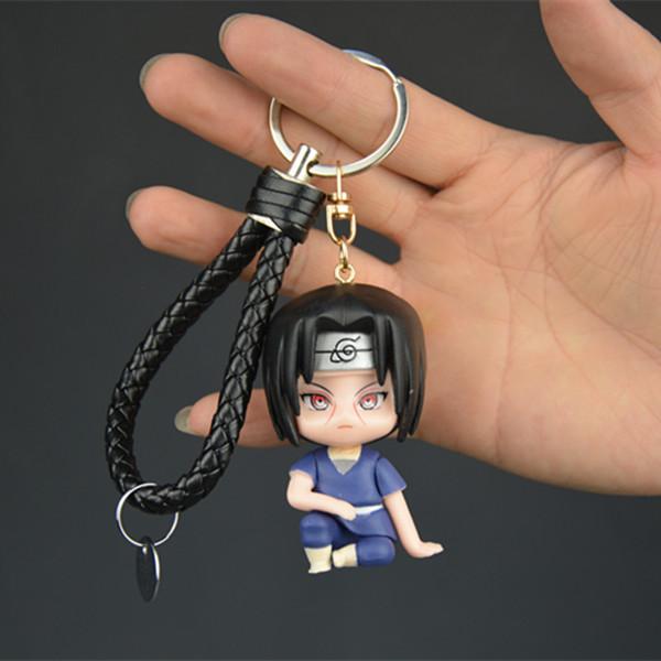 Anime Naruto Figure Kakashi Gaara Sasuke Keychain Adorable Car Keychains For Pendant Keys Holder Accessories Backpack Charm Gift