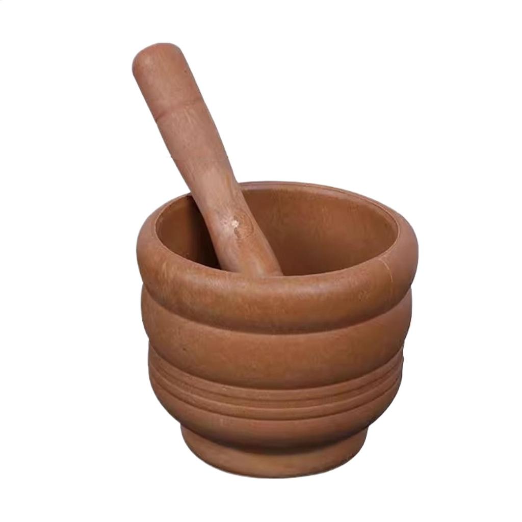 Pestle Set Setmortar Pestle Garlic Herb Spices Mixing Grinding Crusher Bowl Restaurant Kitchen Tools For Mash Spices Pepper