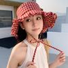 Stylish Unisex Wide Brims Sun Hat With Classical Checkered Pattern Fisherman Hat For Outdoor Activity And Daily Wear