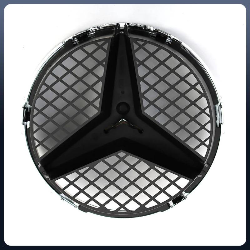 Pro Mercedes Benz třídy B, C, GLK 2008-2014Chromová stříbrná a leskle černá Přední mřížka ve stylu OE Hvězda Znak Chromové logo Značka