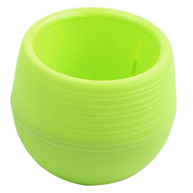 Colourful Mini Round Plastic Plant Flower Pot Garden Home Office Decor Planter