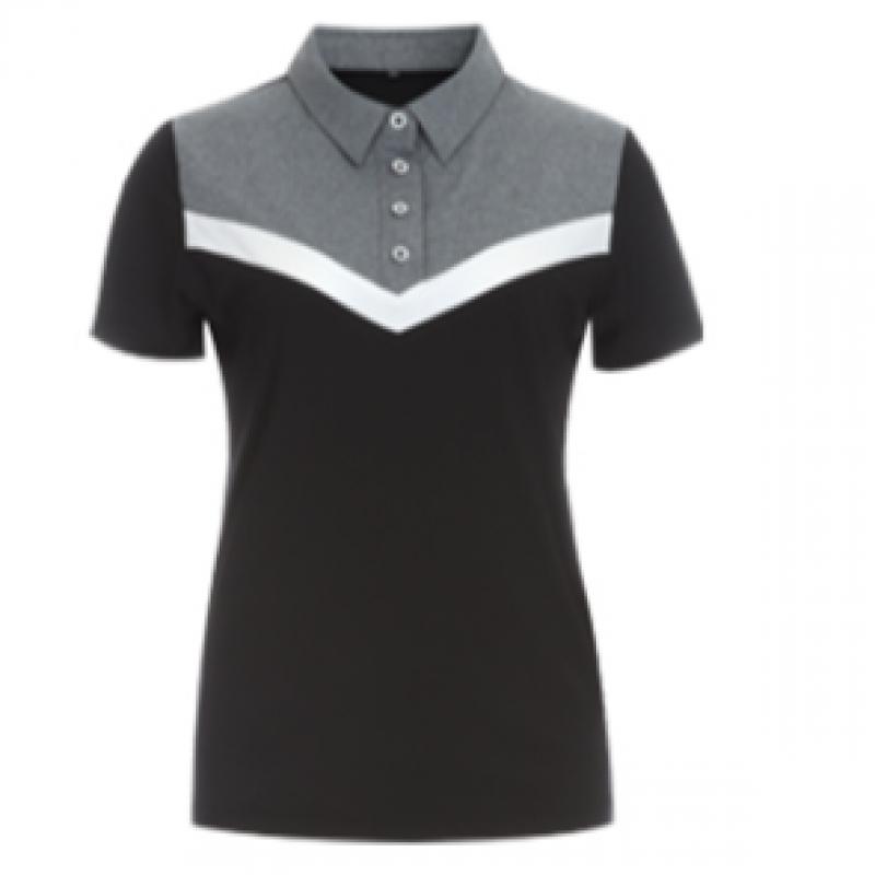 Shop   Golfwear Collar Neck Short Sleeve Tee Grey Ne Wsh W604 605