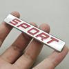 3D Metal Sport Logo Rear Trunk Emblem Badge Car Fender Sticker Decals For Toyota Honda Nissan VW Audi Sport Accessories
