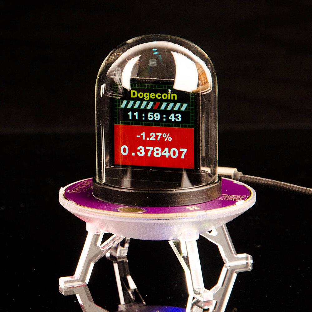 Bitcoin Fiyat Takipçisi. Renkli RGB Işıklar ve WIFI Hava İstasyonu ile Nixie Tube Çalar Saat. Kendin Yap Albüm ve GIF Animasyonları